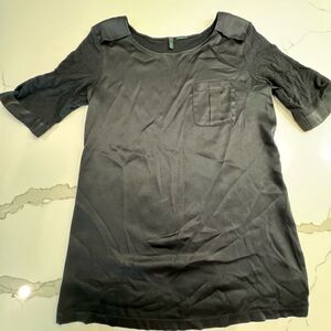 United Colors of Benetton black silky blouse